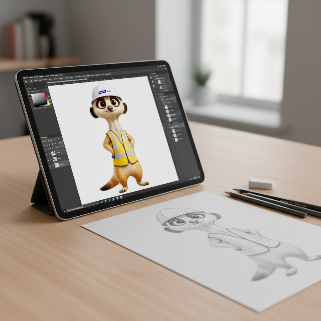 Diseño mascota seguridad