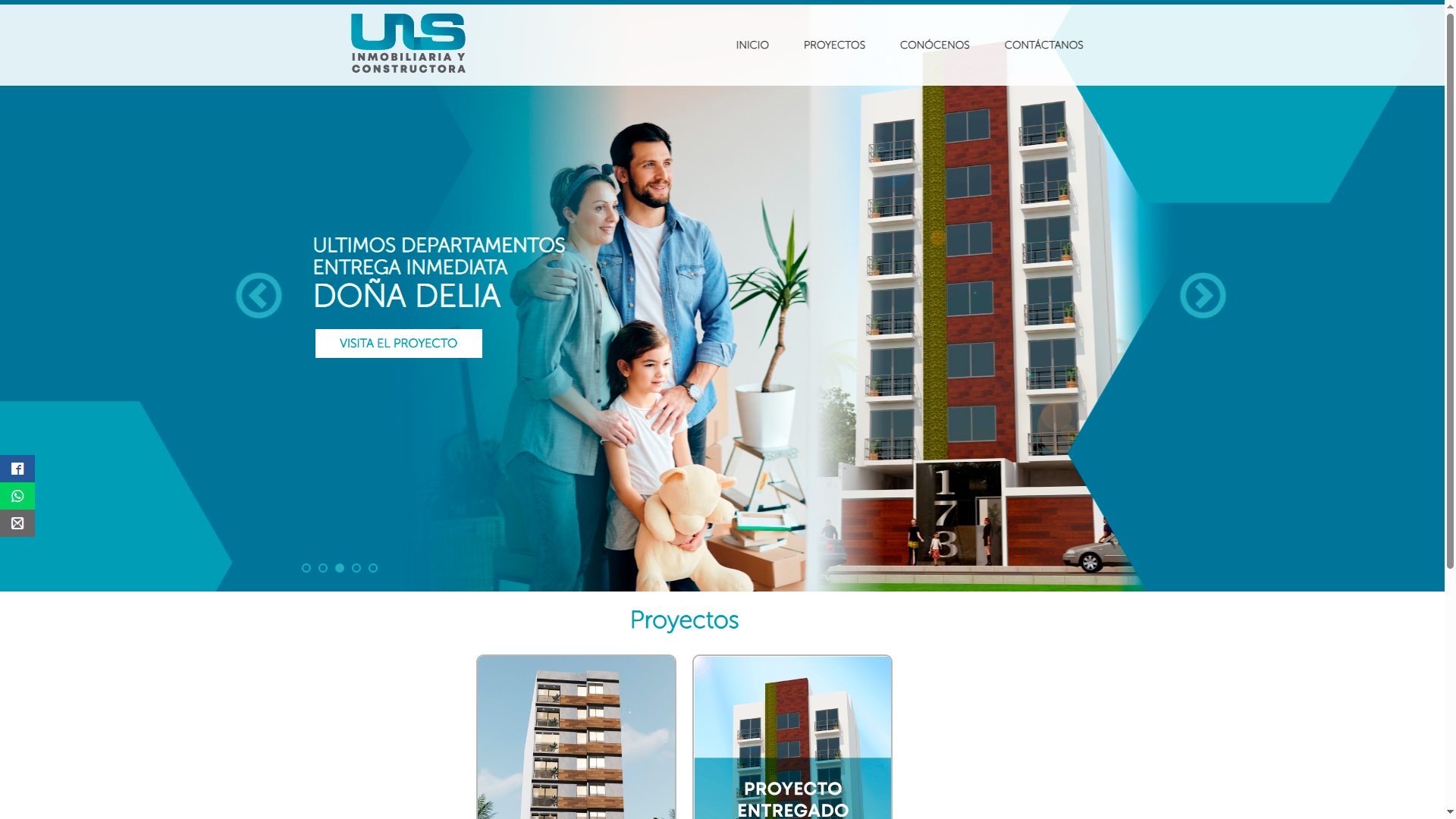 sitio web constructora e inmobiliaria