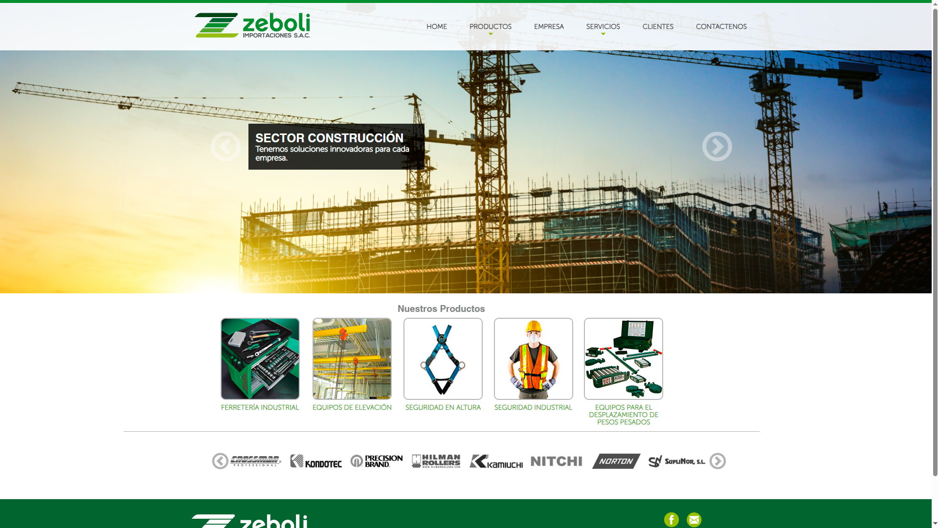Sitio web para ferreteria industrial